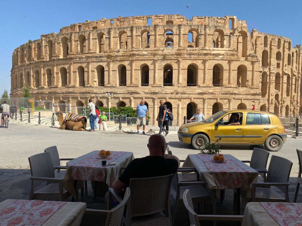 El Djem Amphitheatre in Tunisia – Roman Colosseum exterior view