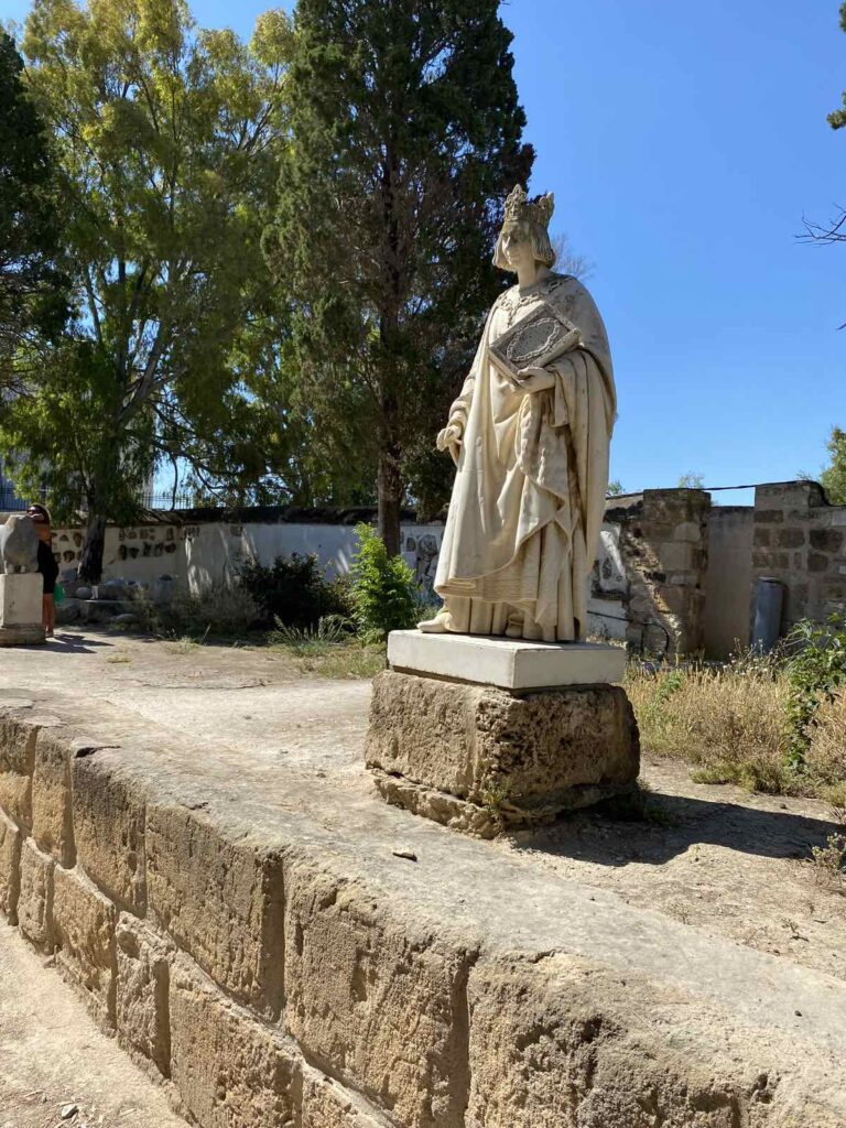 what to do in carthage tunisia – statue near Saint Louis Cathedral Byrsa Hill