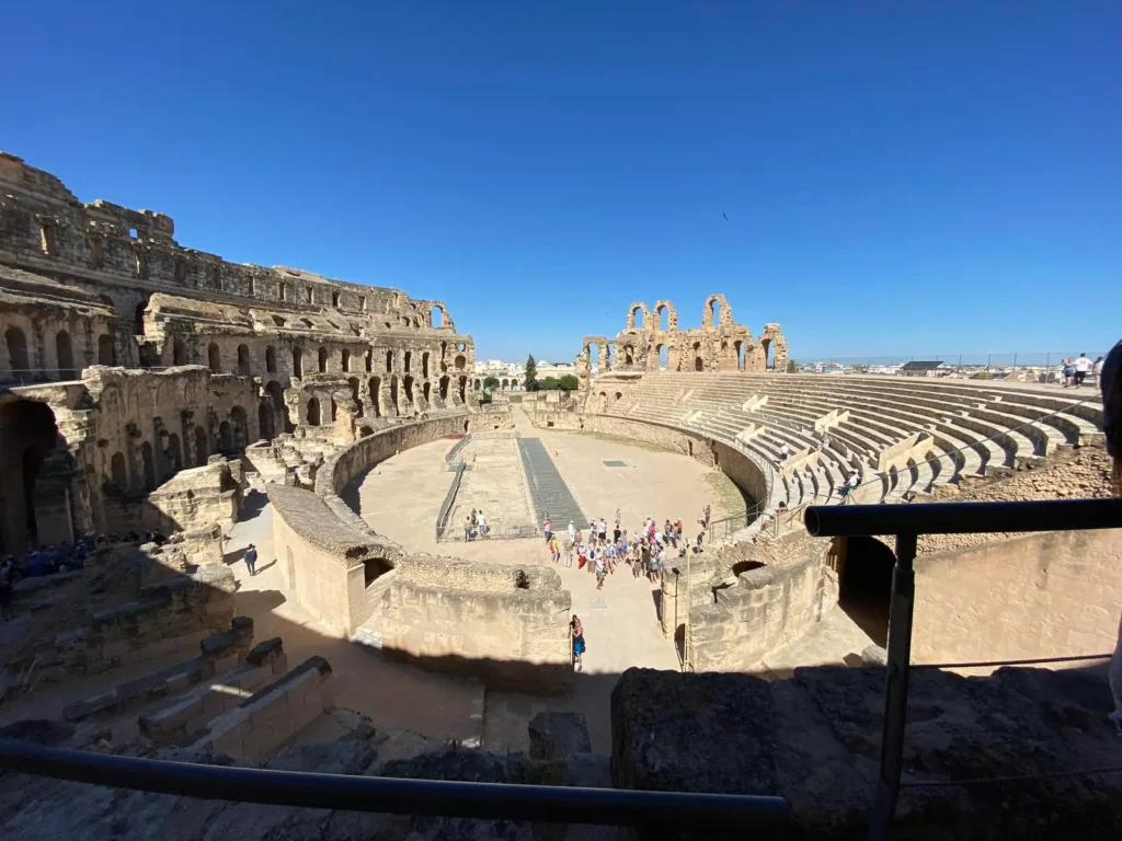 Roman amphitheatre of El Djem Tunisia historic landmark and UNESCO site