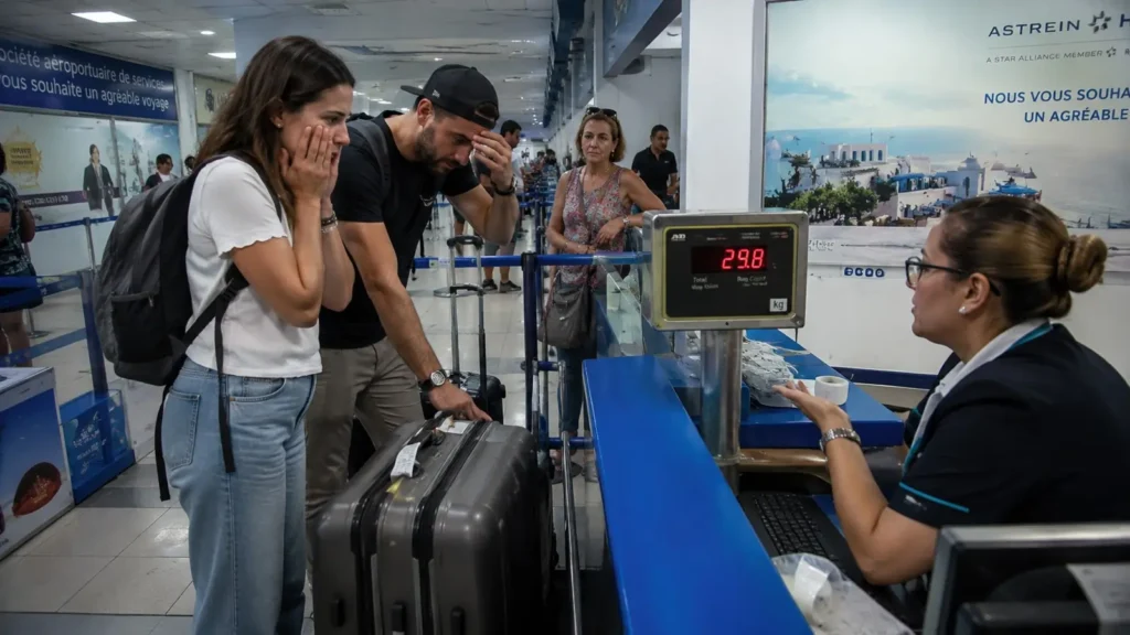 Tourist Scams in Tunisia luggage problem at airport