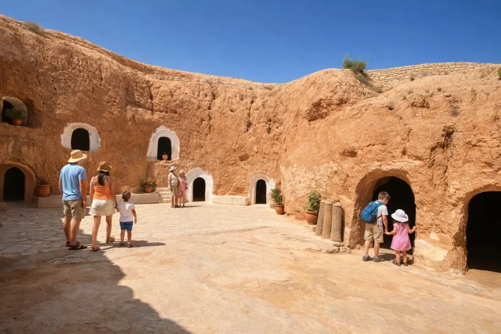 Berber underground house in Matmata on a Sahara 2 Day Tour from Sousse